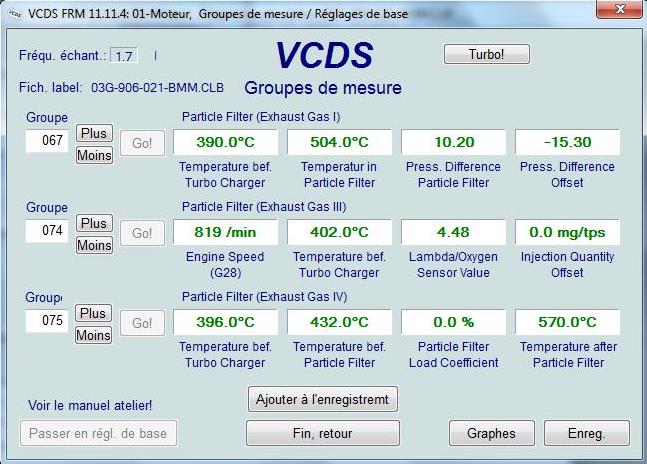 Tutoriel VCDS : Regénération du FAP - Vag-Perf